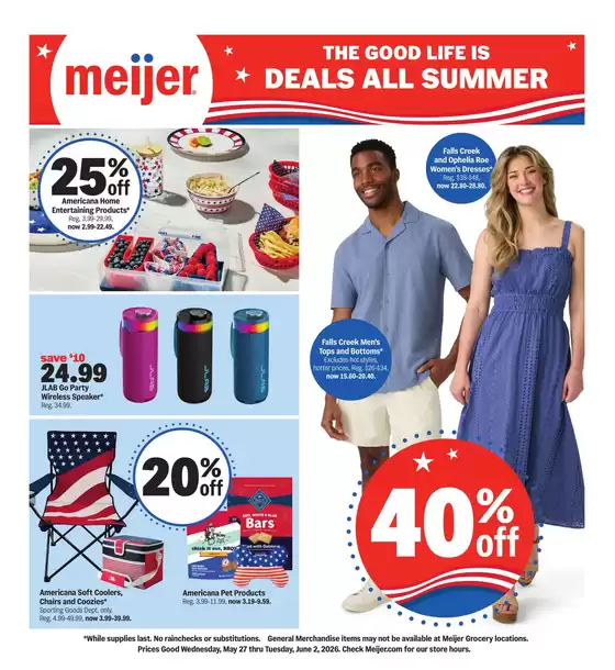 Meijer catalogue | the good life is deals all summer | 2026-05-27T00:00:00.000Z - 2026-06-02T00:00:00.000Z