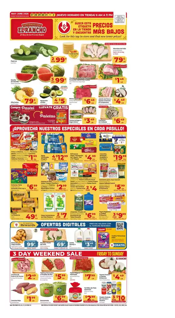 Supermercado El Rancho catalogue | Weekly Ad | 2026-05-27T00:00:00.000Z - 2026-06-02T00:00:00.000Z