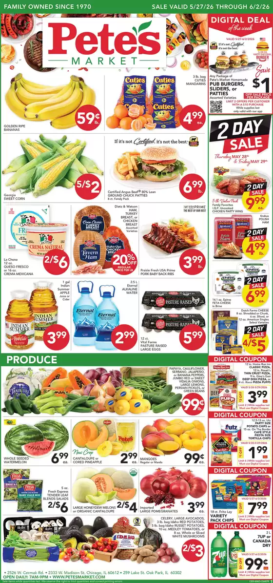 Pete's Fresh Market catalogue | Current deals and offers | 2026-05-27T00:00:00.000Z - 2026-06-02T00:00:00.000Z