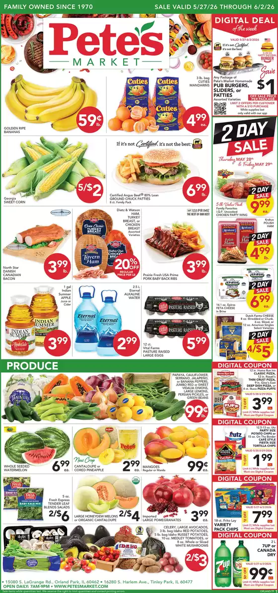 Pete's Fresh Market catalogue | Current bargains and offers | 2026-05-27T00:00:00.000Z - 2026-06-02T00:00:00.000Z