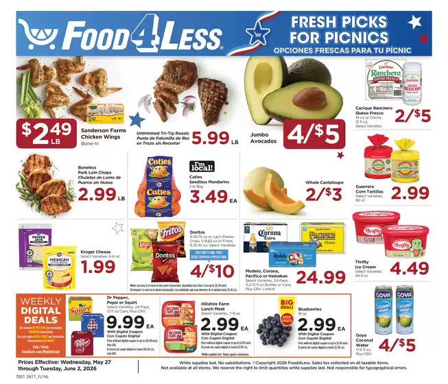 Food 4 Less catalogue in Corona CA | Our best offers for you | 2026-05-27T00:00:00.000Z - 2026-06-02T00:00:00.000Z