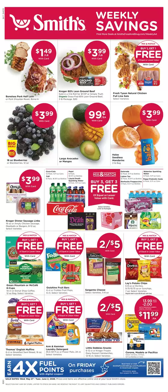 Smith's catalogue in Ogden UT | Top deals for all customers | 2026-05-27T00:00:00.000Z - 2026-06-02T00:00:00.000Z