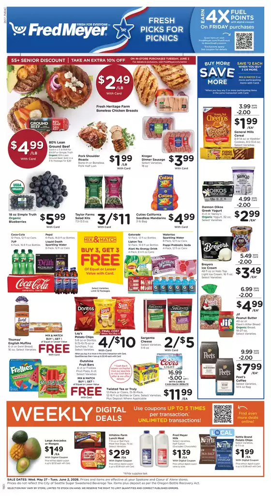 Fred Meyer catalogue | New offers to discover | 2026-05-27T00:00:00.000Z - 2026-06-02T00:00:00.000Z