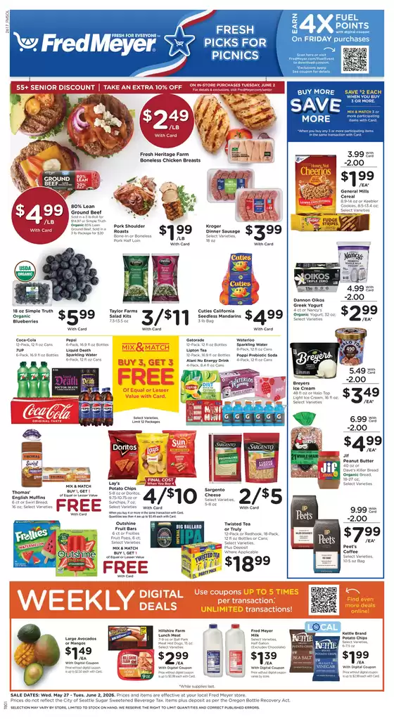 Fred Meyer catalogue | Our best bargains | 2026-05-27T00:00:00.000Z - 2026-06-02T00:00:00.000Z