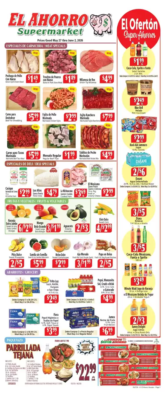 El Ahorro catalogue | EL AHORRO SUPERMARKET | 2026-05-27T00:00:00.000Z - 2026-06-02T00:00:00.000Z