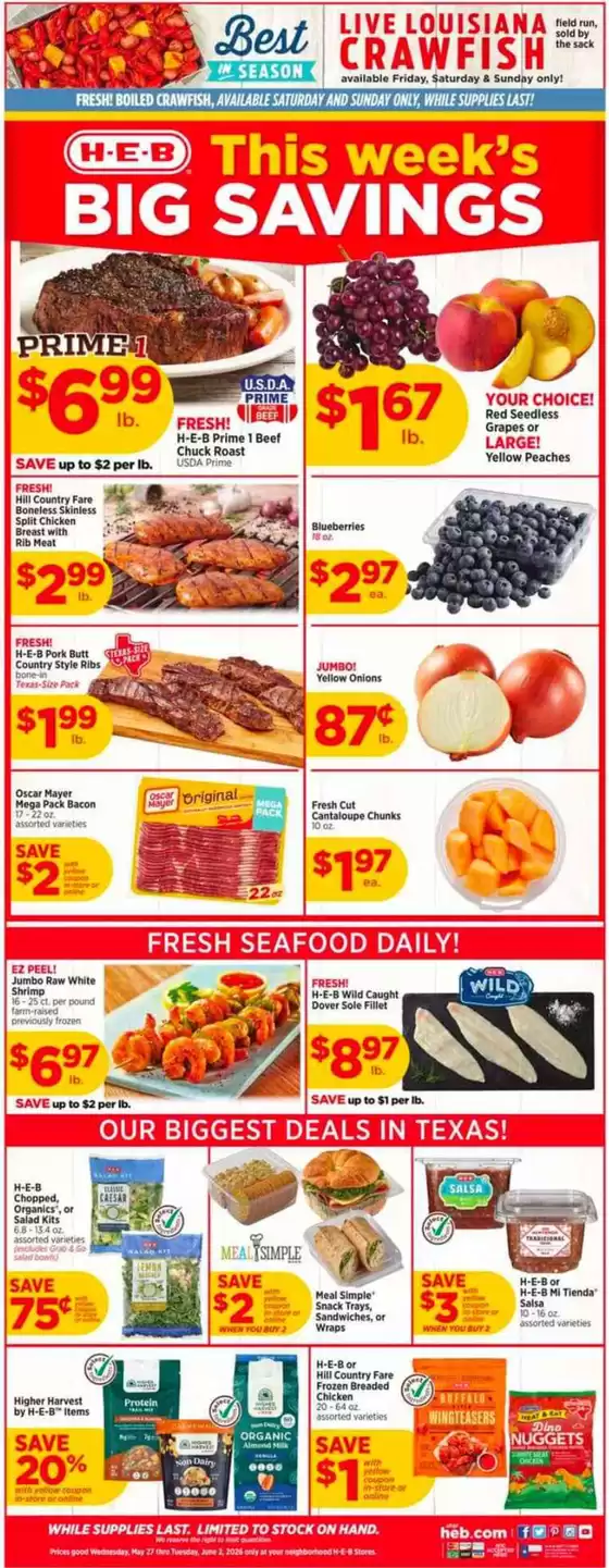 H-E-B catalogue | Weekly Ads H-E-B | 2026-05-27T00:00:00.000Z - 2026-06-02T00:00:00.000Z