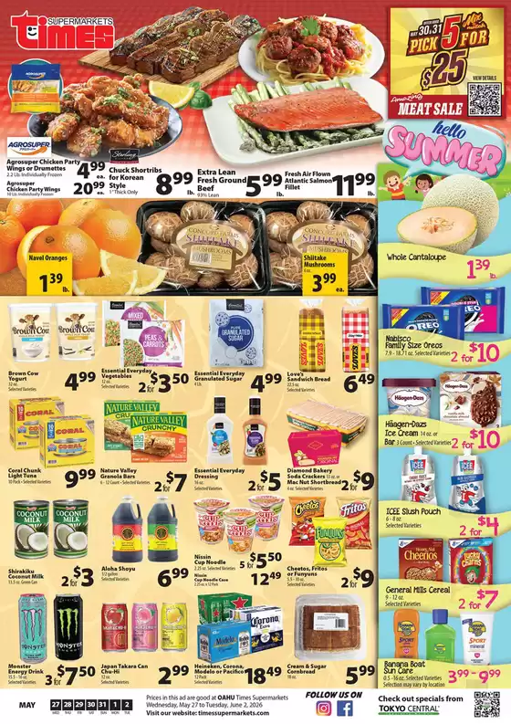 Times Supermarkets catalogue | Oahu | 2026-05-27T00:00:00.000Z - 2026-06-02T00:00:00.000Z