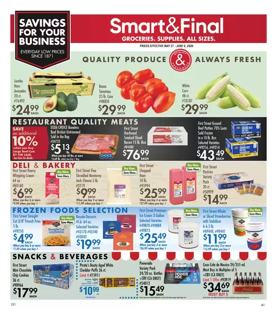 Smart & Final catalogue in Santa Ana CA | Business & Club Savings (05/27/2026 - 06/09/2026) | 2026-05-27T00:00:00.000Z - 2026-06-09T00:00:00.000Z