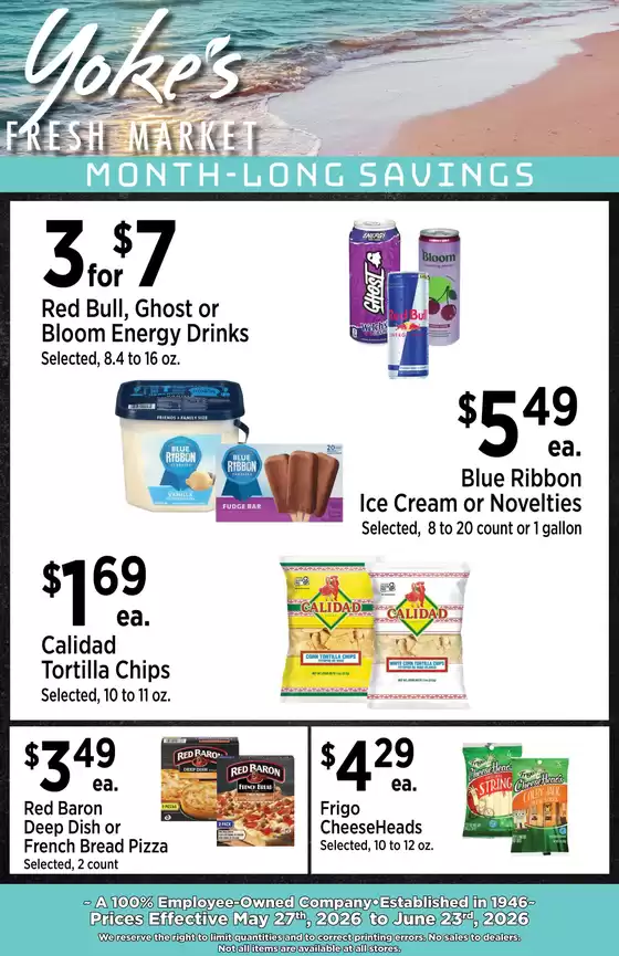 Yoke's Fresh Market  catalogue | Yoke's Fresh Market Monthly Savings Guide | 2026-05-27T00:00:00.000Z - 2026-06-23T00:00:00.000Z