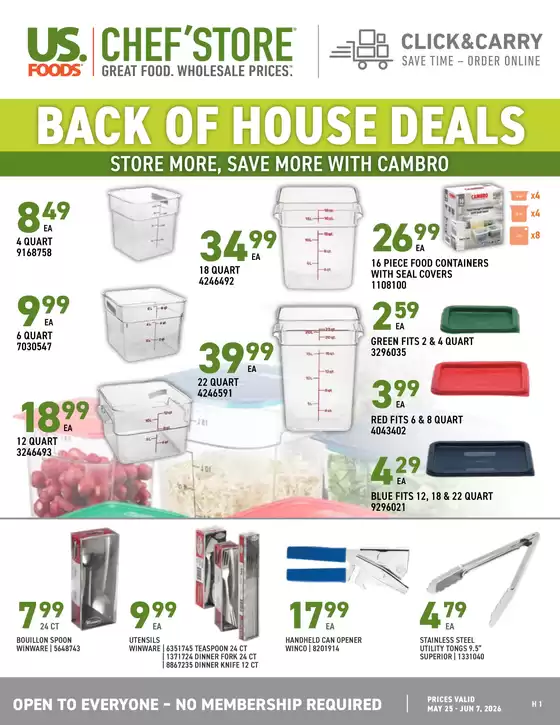 Chef'Store catalogue | Top deals and discounts | 2026-05-25T00:00:00.000Z - 2026-06-07T00:00:00.000Z