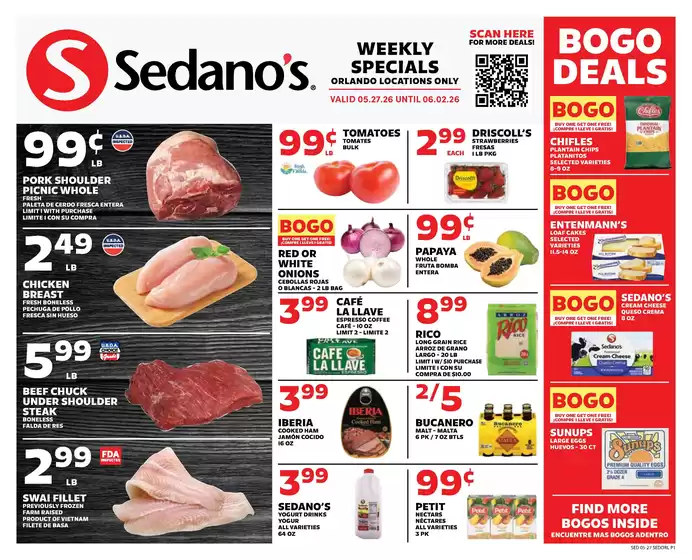 Sedano's catalogue in Miami FL | Great offer for bargain hunters | 2026-05-27T00:00:00.000Z - 2026-06-02T00:00:00.000Z