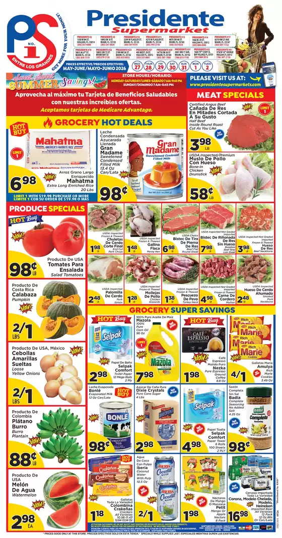 Presidente catalogue | Presidente weekly ad | 2026-05-01T00:00:00.000Z - 2026-06-30T00:00:00.000Z