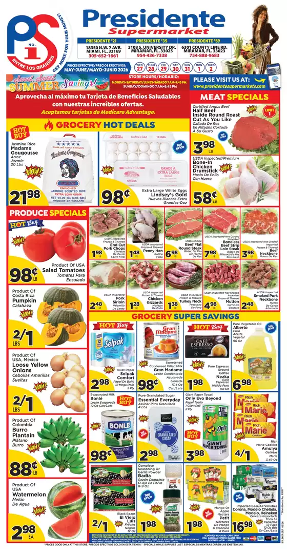 Presidente catalogue | Attractive special offers for everyone | 2026-05-01T00:00:00.000Z - 2026-06-30T00:00:00.000Z