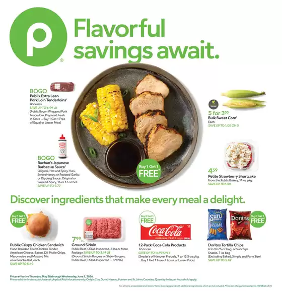 Publix catalogue | Top offers for all bargain hunters | 2026-05-28T00:00:00.000Z - 2026-06-03T00:00:00.000Z
