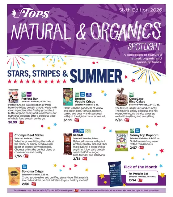 Tops catalogue | Tops Natural & Organics Spotlight | 2026-05-31T00:00:00.000Z - 2026-06-27T00:00:00.000Z