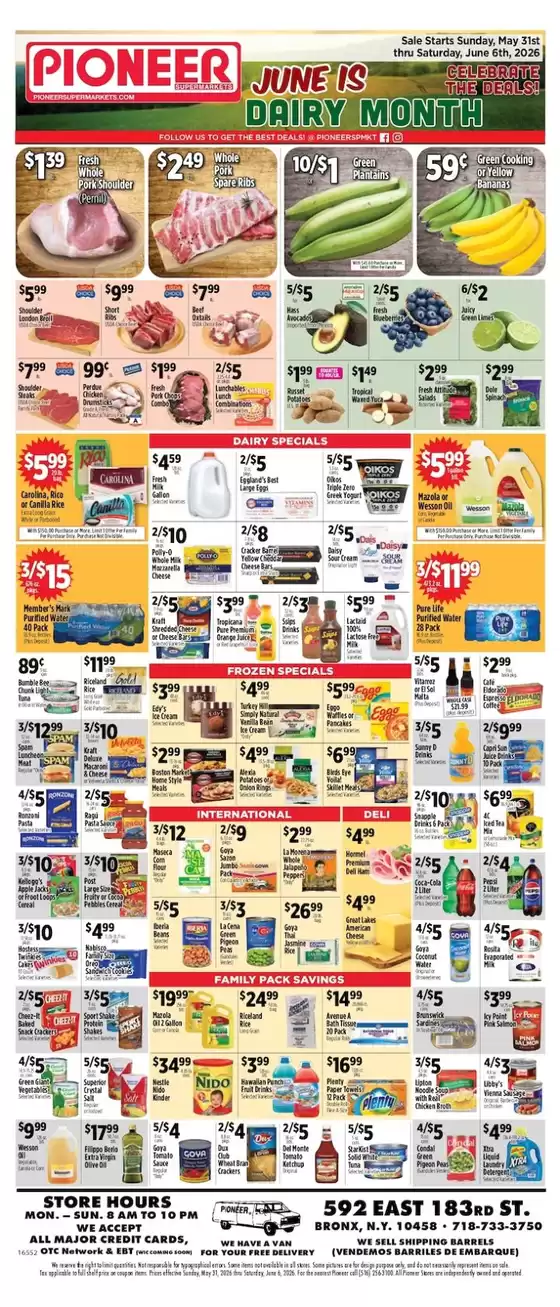 Pioneer Supermarkets catalogue | Special offers for you | 2026-05-31T00:00:00.000Z - 2026-06-06T00:00:00.000Z