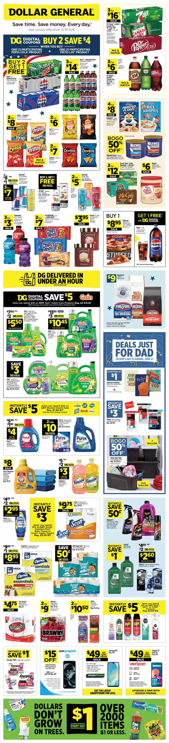 Dollar General catalogue in Spindale NC | Current special promotions | 2026-05-31T00:00:00.000Z - 2026-06-06T00:00:00.000Z