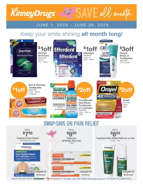 Kinney Drugs catalogue | Discounts and promotions | 2026-06-01T00:00:00.000Z - 2026-06-30T00:00:00.000Z