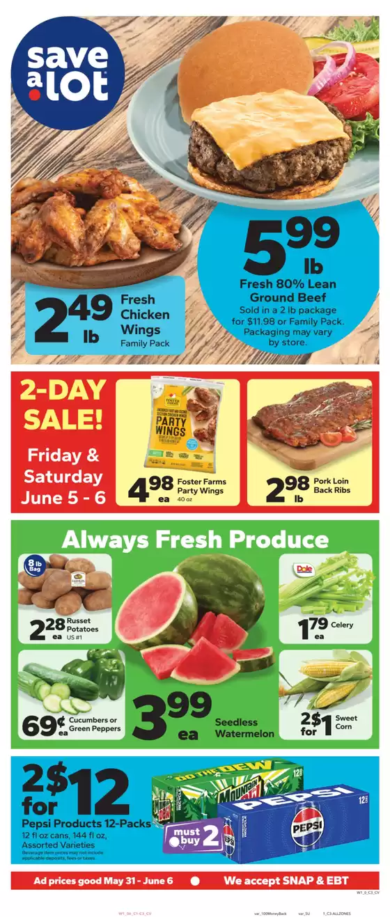 Save a Lot catalogue in Winchester KY | Exclusive deals and bargains | 2026-05-31T00:00:00.000Z - 2026-06-06T00:00:00.000Z