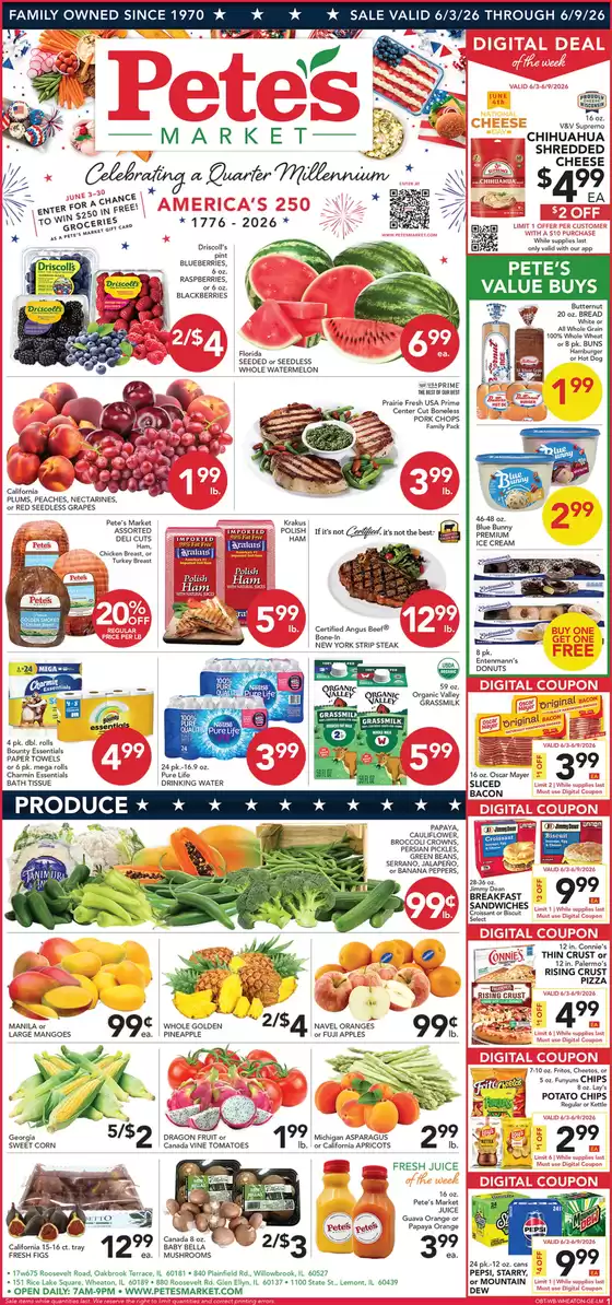 Pete's Fresh Market catalogue | Save now with our deals | 2026-06-03T00:00:00.000Z - 2026-06-09T00:00:00.000Z