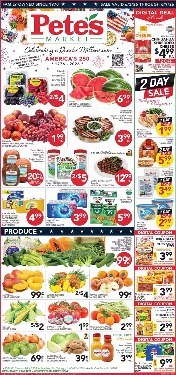Pete's Fresh Market catalogue | Exclusive deals and bargains | 2026-06-03T00:00:00.000Z - 2026-06-09T00:00:00.000Z