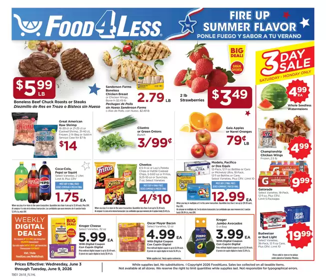 Food 4 Less catalogue in Los Angeles CA | Top offers for smart savers | 2026-06-03T00:00:00.000Z - 2026-06-09T00:00:00.000Z