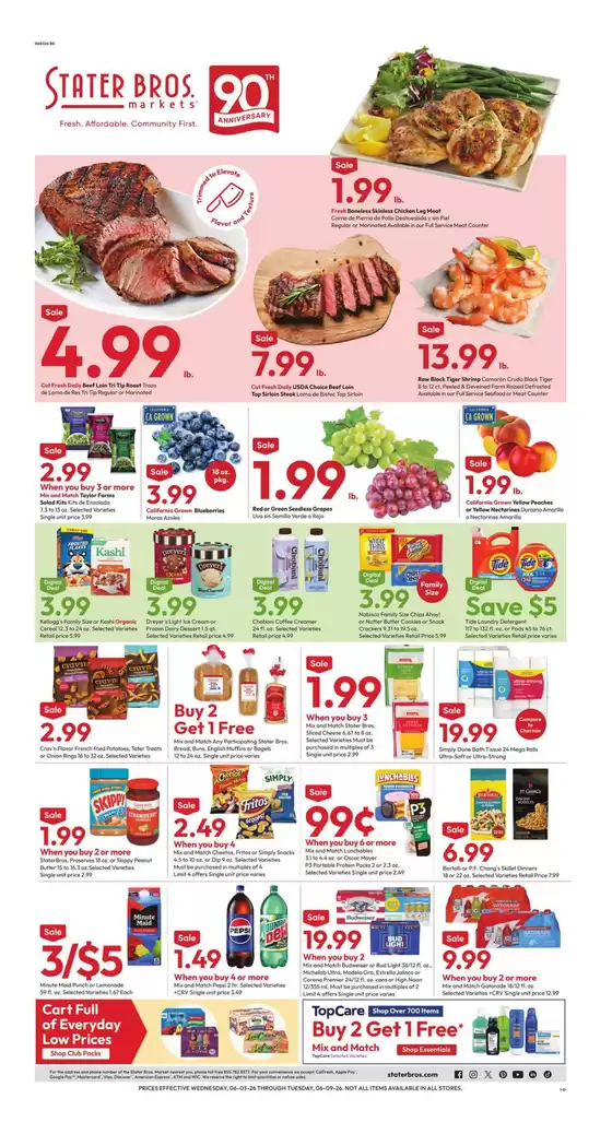 Stater Bros catalogue | Attractive special offers for everyone | 2026-06-03T00:00:00.000Z - 2026-06-09T00:00:00.000Z