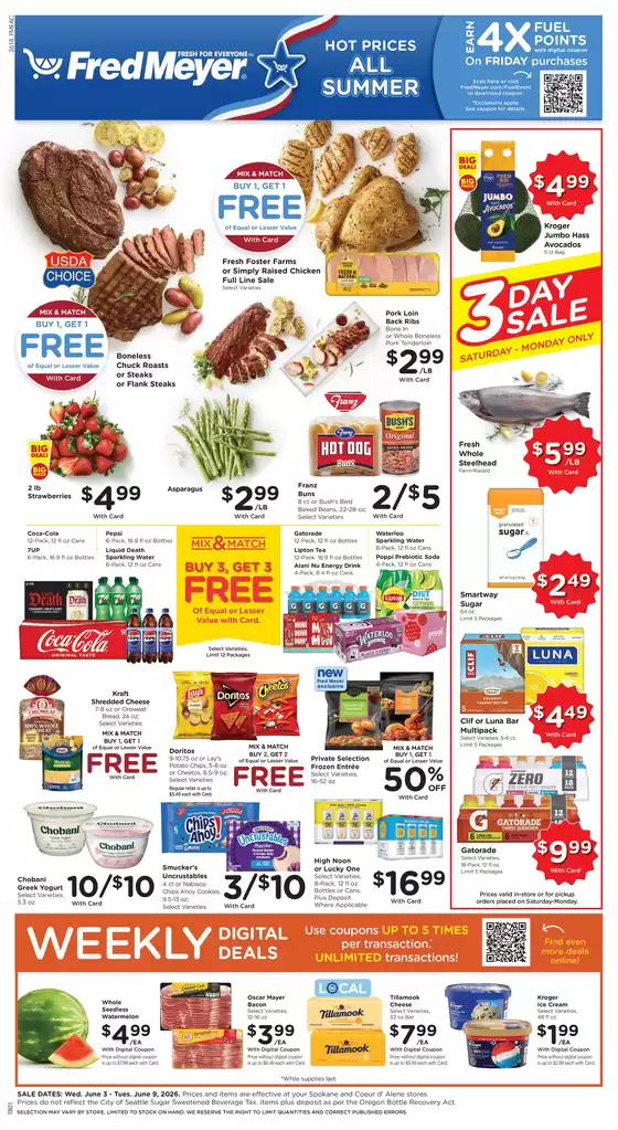 Fred Meyer catalogue | Great offer for bargain hunters | 2026-06-03T00:00:00.000Z - 2026-06-09T00:00:00.000Z