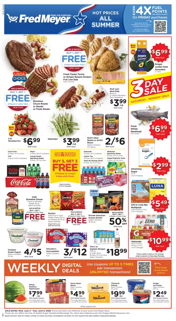 Fred Meyer catalogue | Current deals and offers | 2026-06-03T00:00:00.000Z - 2026-06-09T00:00:00.000Z