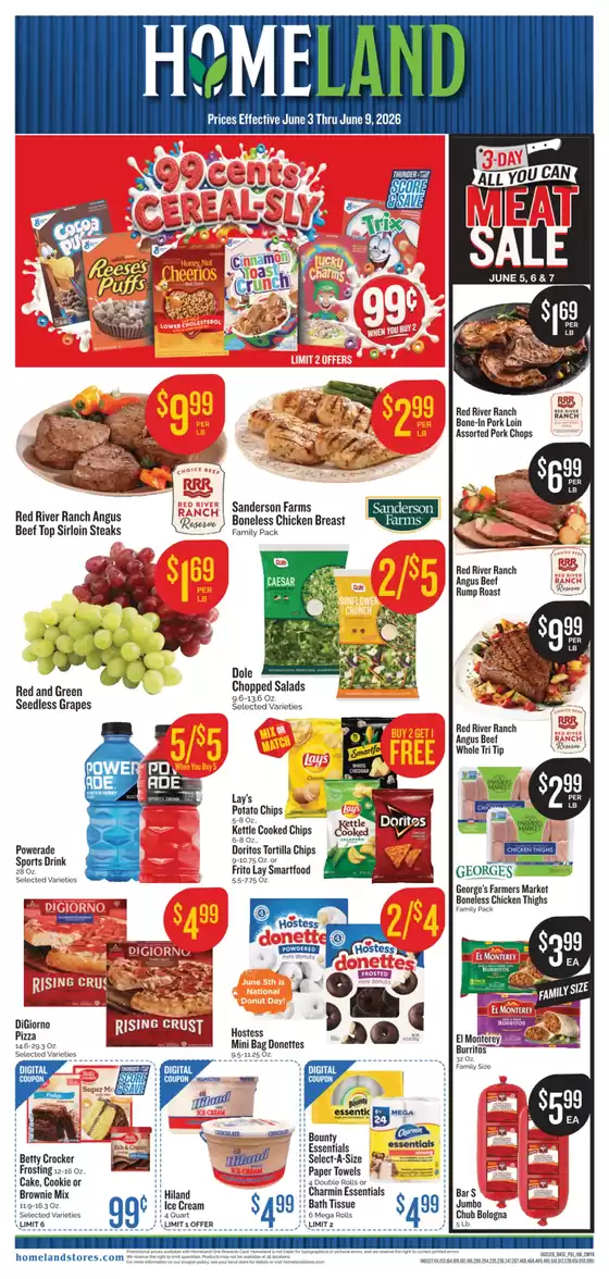 Homeland Market catalogue | Top deals for all customers | 2026-06-03T00:00:00.000Z - 2026-06-09T00:00:00.000Z