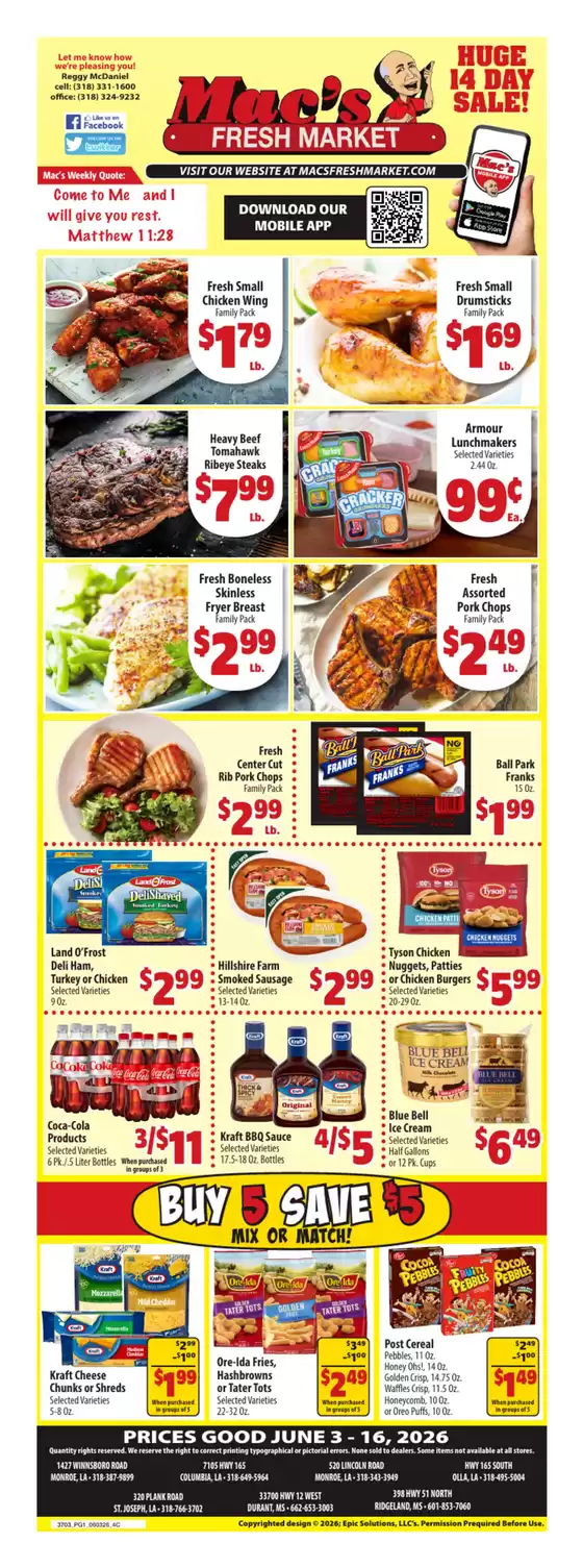 Mac's Market catalogue | Great offer for all customers | 2026-06-03T00:00:00.000Z - 2026-06-16T00:00:00.000Z