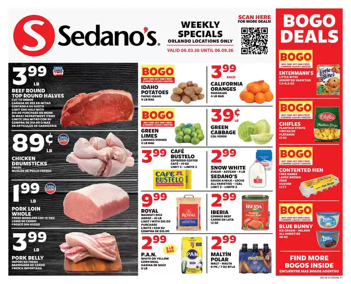 Sedano's catalogue | Current bargains and offers | 2026-06-03T00:00:00.000Z - 2026-06-09T00:00:00.000Z