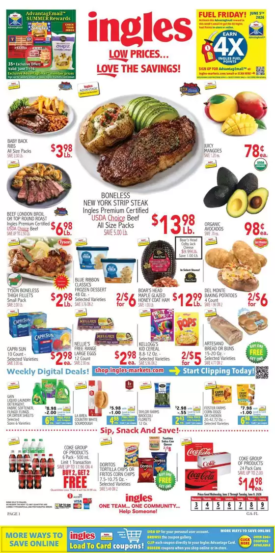 Ingles Markets catalogue | Top offers for all bargain hunters | 2026-06-03T00:00:00.000Z - 2026-06-09T00:00:00.000Z