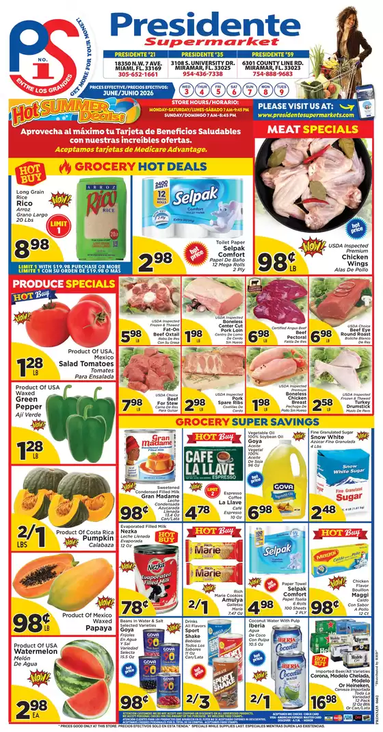 Presidente catalogue | Great discounts on selected products | 2026-06-01T00:00:00.000Z - 2026-06-30T00:00:00.000Z