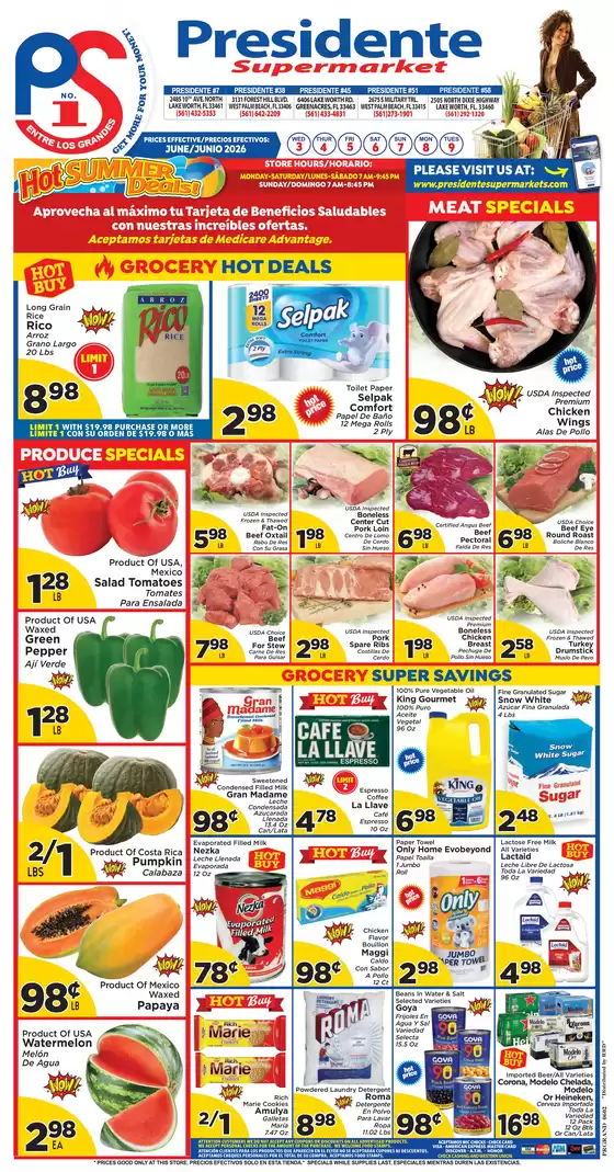 Presidente catalogue | Our best bargains | 2026-06-03T00:00:00.000Z - 2026-06-09T00:00:00.000Z