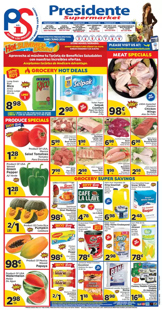 Presidente catalogue | Discover attractive offers | 2026-06-01T00:00:00.000Z - 2026-06-30T00:00:00.000Z