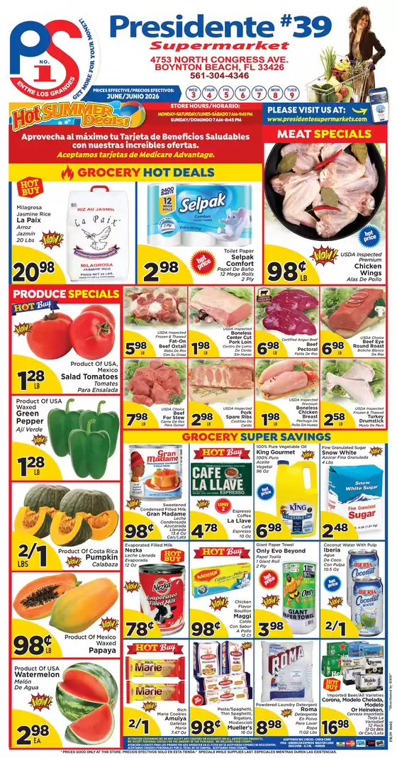 Presidente catalogue | Exclusive deals for our customers | 2026-06-03T00:00:00.000Z - 2026-06-09T00:00:00.000Z
