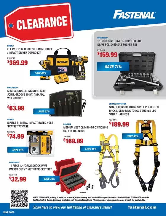 Fastenal catalogue in Winter Haven FL | Fastenal June Clearance Flyer | 2026-06-01T00:00:00.000Z - 2026-06-30T00:00:00.000Z