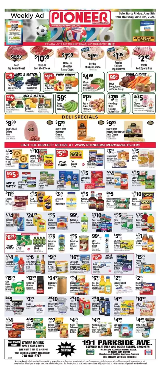 Pioneer Supermarkets catalogue | Top offers for all bargain hunters | 2026-06-05T00:00:00.000Z - 2026-06-11T00:00:00.000Z