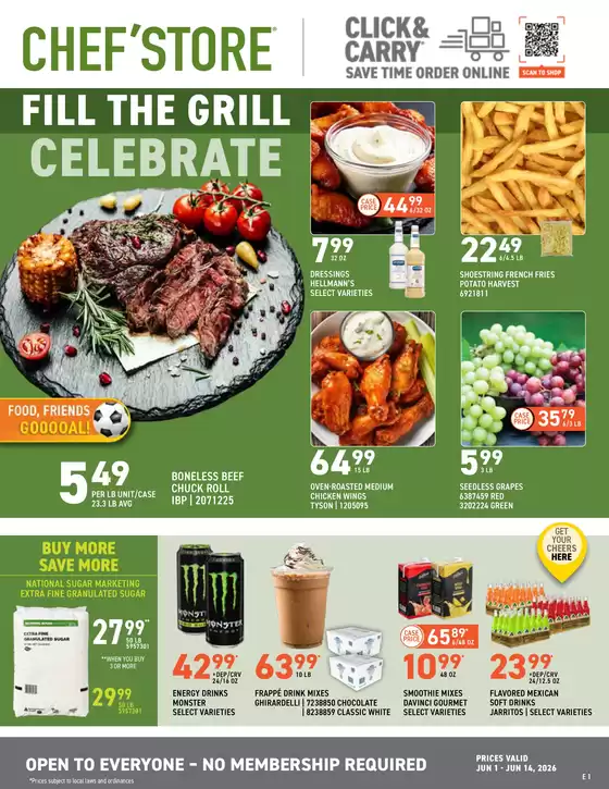 Chef'Store catalogue | Top deals for all customers | 2026-06-01T00:00:00.000Z - 2026-06-14T00:00:00.000Z