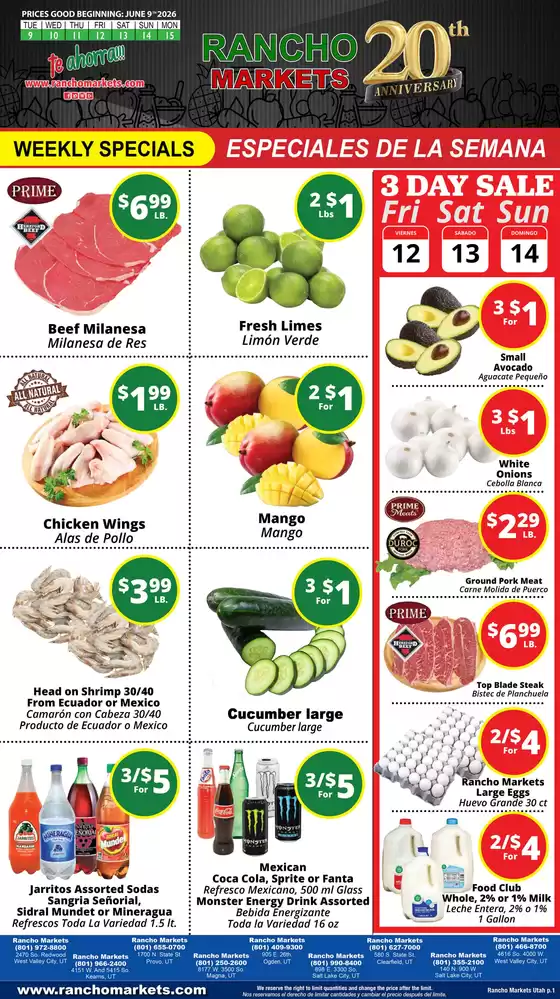 Rancho Markets catalogue | Rancho Markets weekly ad | 2026-06-09T00:00:00.000Z - 2026-06-15T00:00:00.000Z