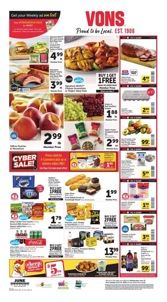 Vons catalogue | Weekly Ad - Norcal | 2026-06-10T00:00:00.000Z - 2026-06-16T00:00:00.000Z