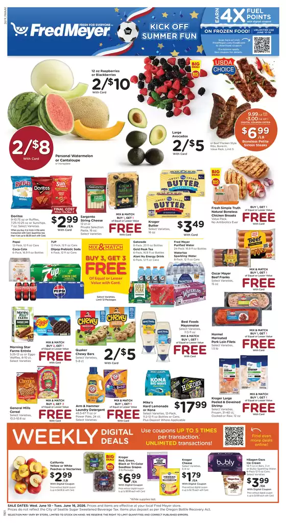 Fred Meyer catalogue in Idaho Falls ID | Wide range of offers | 2026-06-10T00:00:00.000Z - 2026-06-16T00:00:00.000Z