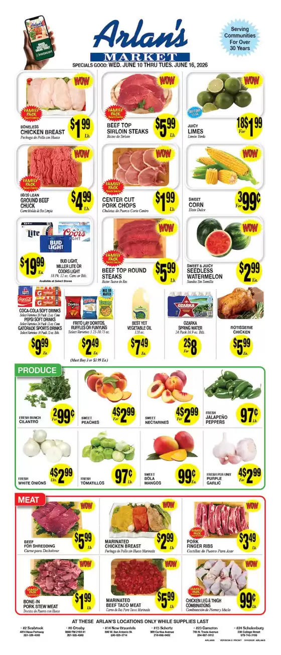 Arlan's Market catalogue | Arlan's Market weekly ad | 2026-06-10T00:00:00.000Z - 2026-06-16T00:00:00.000Z