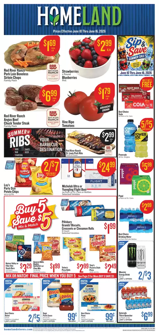 Homeland Market catalogue | Our best offers for you | 2026-06-10T00:00:00.000Z - 2026-06-16T00:00:00.000Z