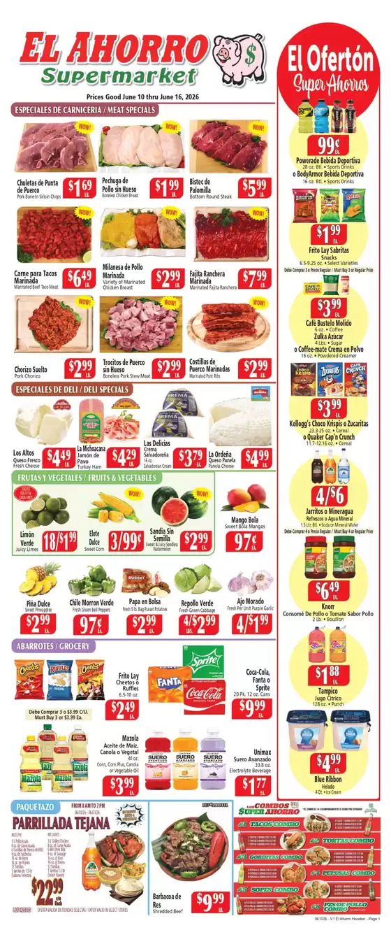 El Ahorro catalogue | New offers to discover | 2026-06-10T00:00:00.000Z - 2026-06-16T00:00:00.000Z