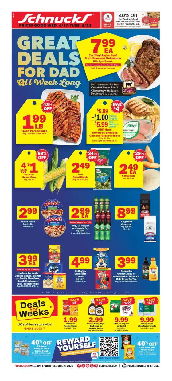 Schnucks catalogue | Great offer for bargain hunters | 2026-06-17T00:00:00.000Z - 2026-06-23T00:00:00.000Z