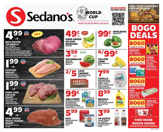 Sedano's catalogue | Sedano's weekly ad | 2026-06-10T00:00:00.000Z - 2026-06-16T00:00:00.000Z