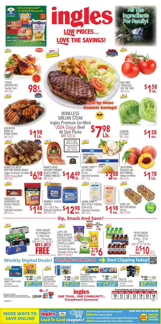 Ingles Markets catalogue | Exclusive deals for our customers | 2026-06-10T00:00:00.000Z - 2026-06-16T00:00:00.000Z