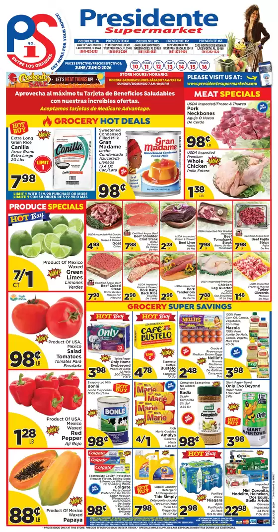 Presidente catalogue | Top offers for smart savers | 2026-06-10T00:00:00.000Z - 2026-06-16T00:00:00.000Z